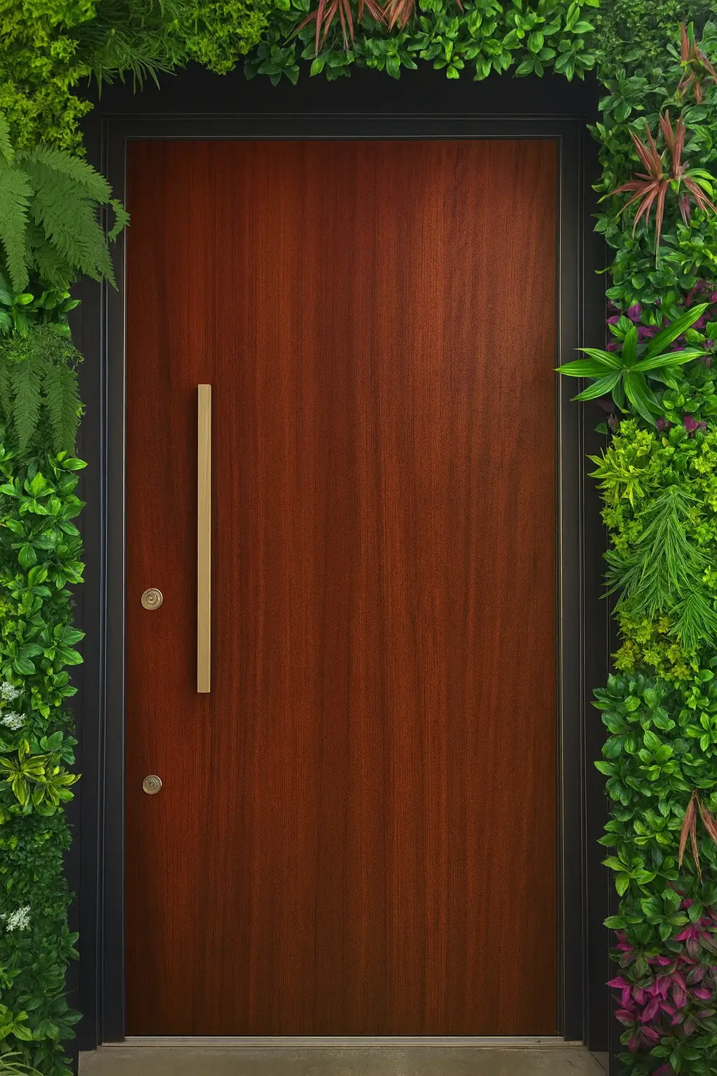 Puerta Blindada Textura Cerezo