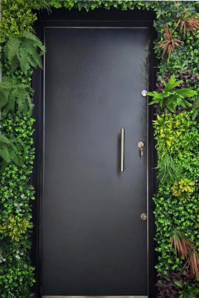 Puerta Blindada Negro Industrial